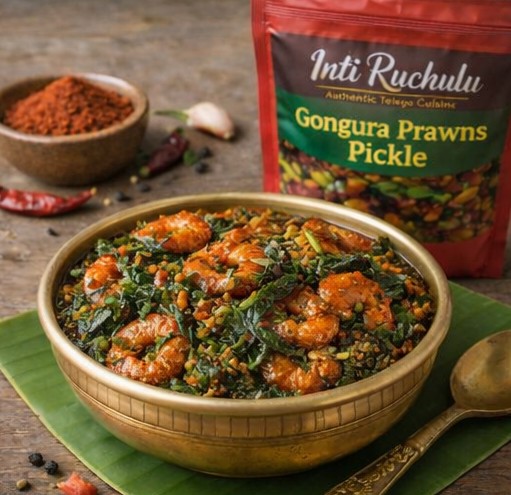 Gongura Prawns Pickle